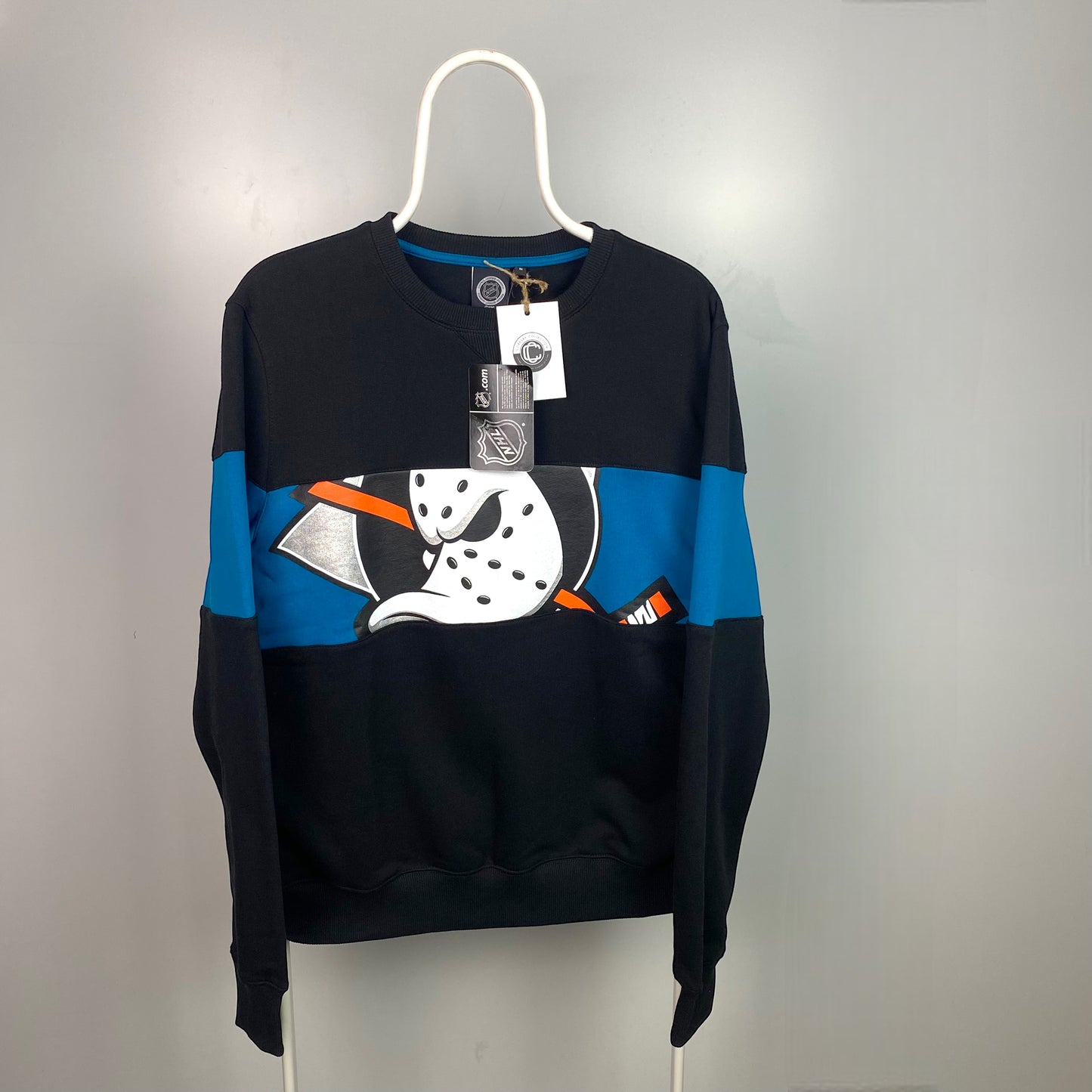 USA Deadstock Anaheim Mighty Ducks Panel Sweatshirt [M]