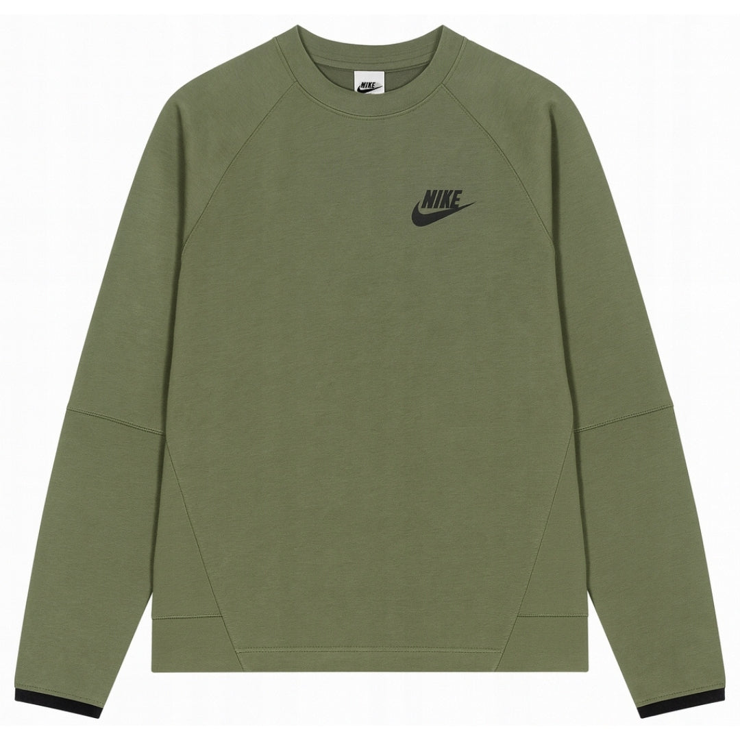 Nike Dd5257 222 Khaki Green Crewneck Jumper Mens XS