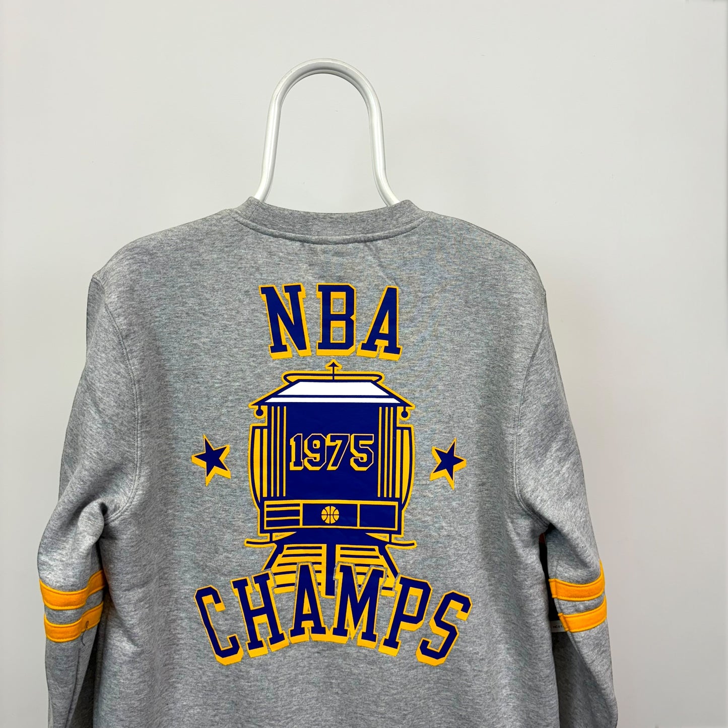 Mitchell & Ness Golden State Warriors All Over Print Sweatshirt