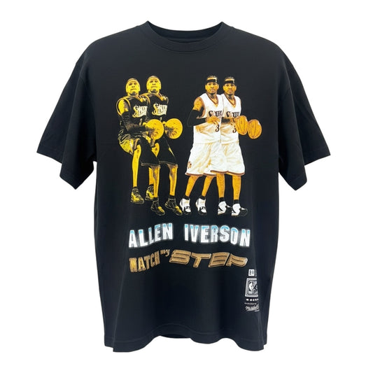 Mitchell & Ness Allen Iverson Watch My Step Graphic T-Shirt - Black