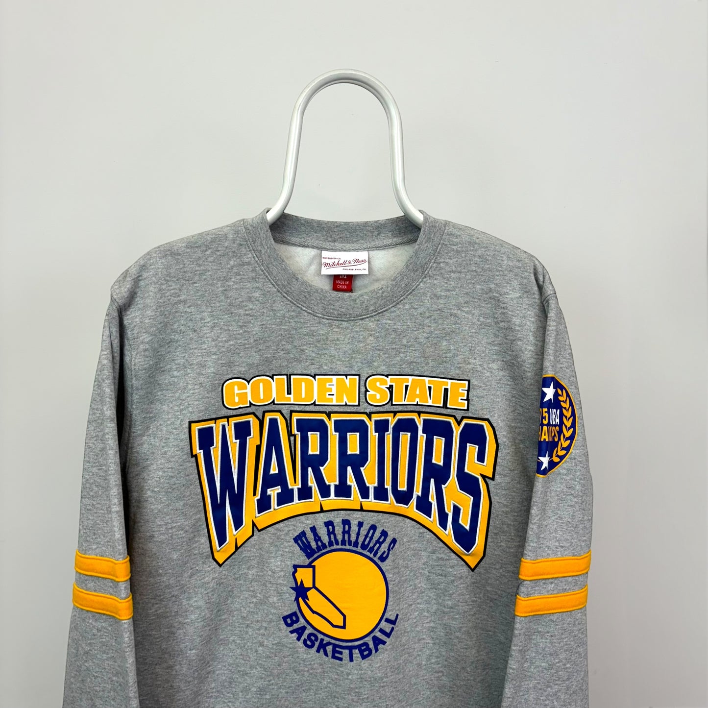 Mitchell & Ness Golden State Warriors All Over Print Sweatshirt