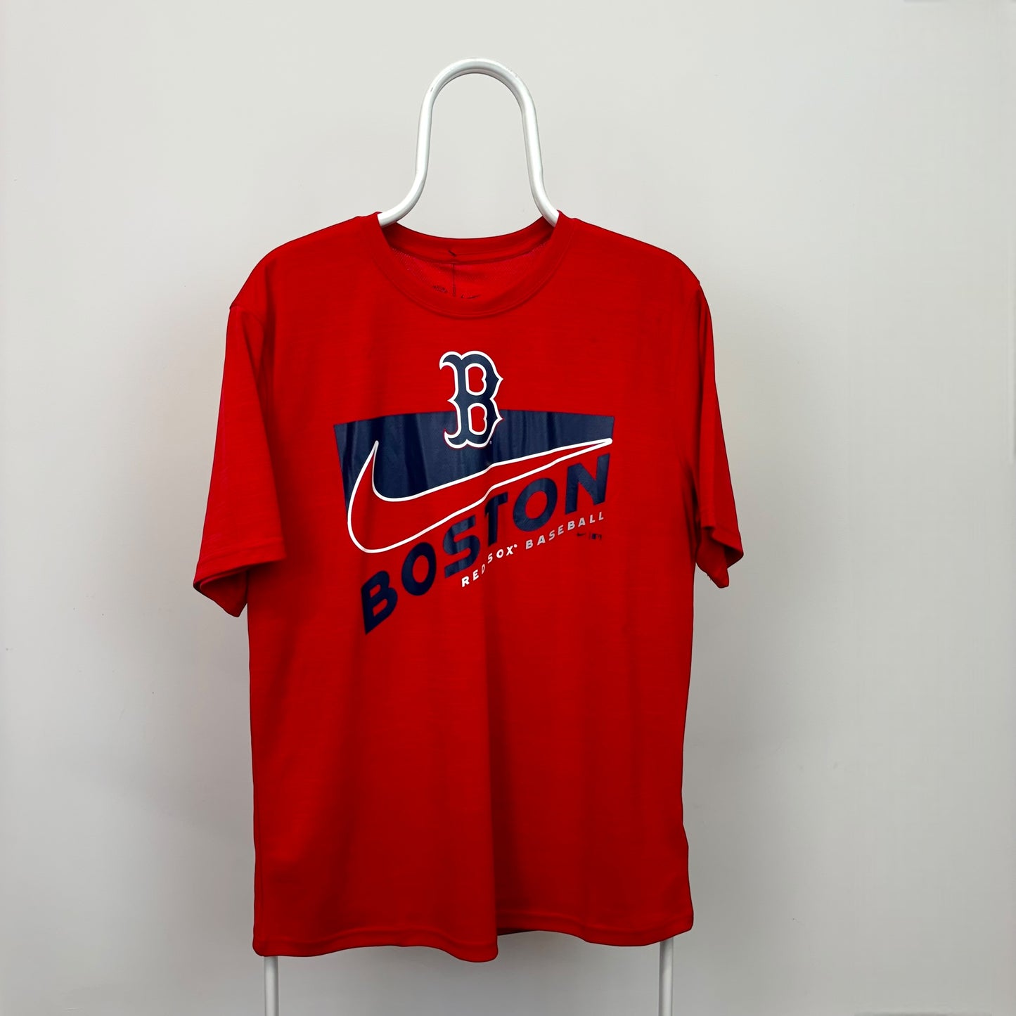 Nike Boston Red Sox Centre Swoosh Dri-Fit T-Shirt