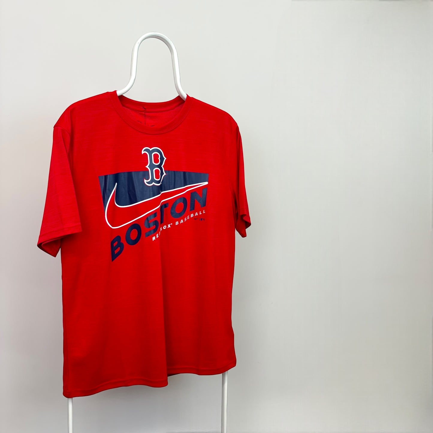 Nike Boston Red Sox Centre Swoosh Dri-Fit T-Shirt