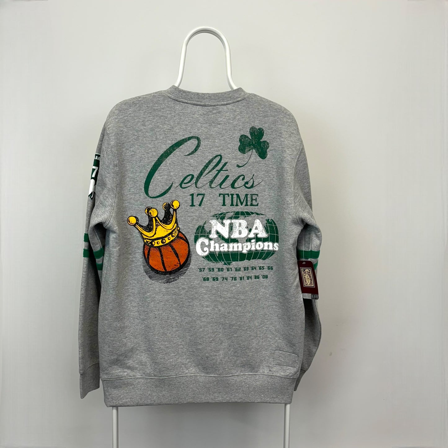 Mitchell & Ness Boston Celtics All Over Print Sweatshirt