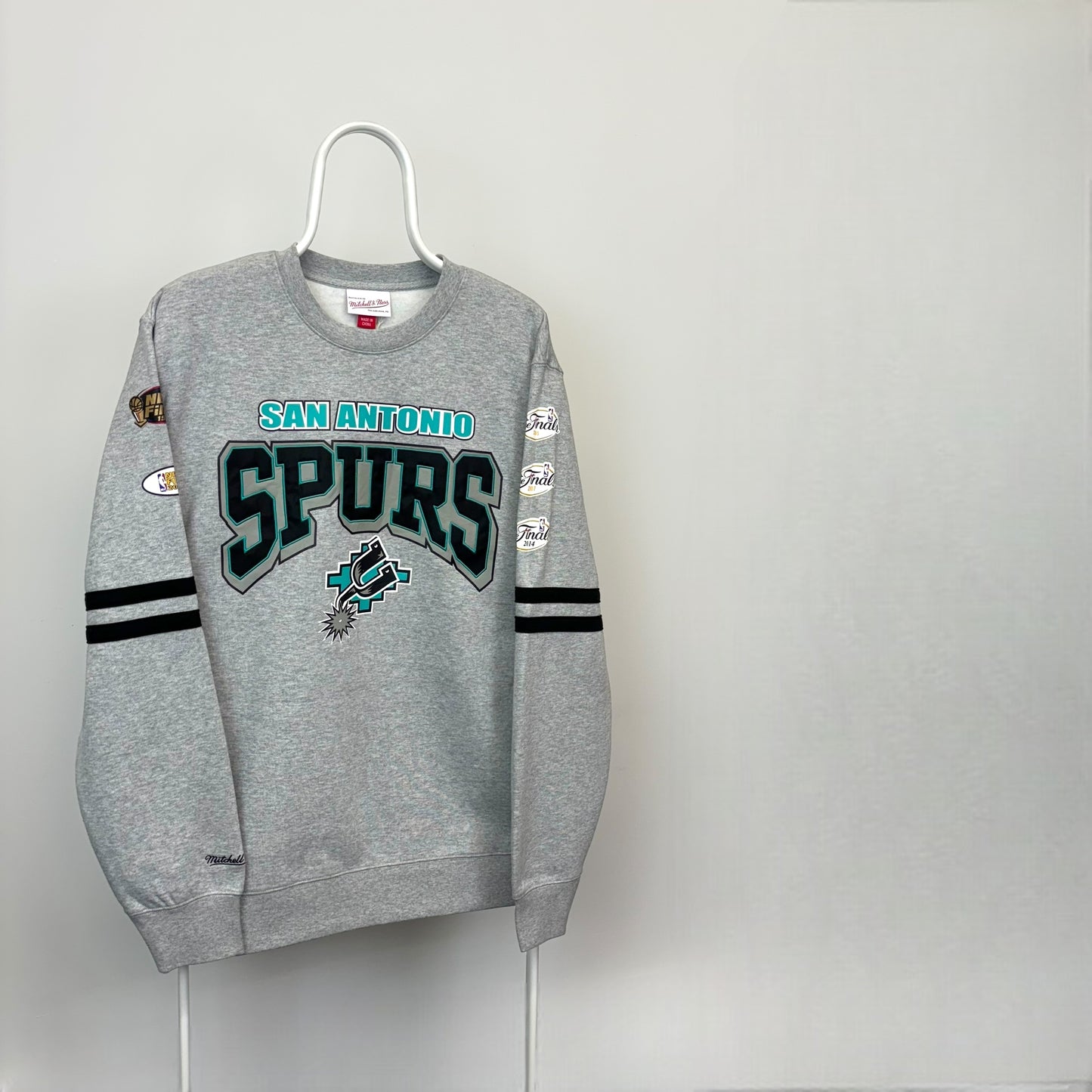 Mitchell & Ness San Antonio Spurs All Over Print Sweatshirt