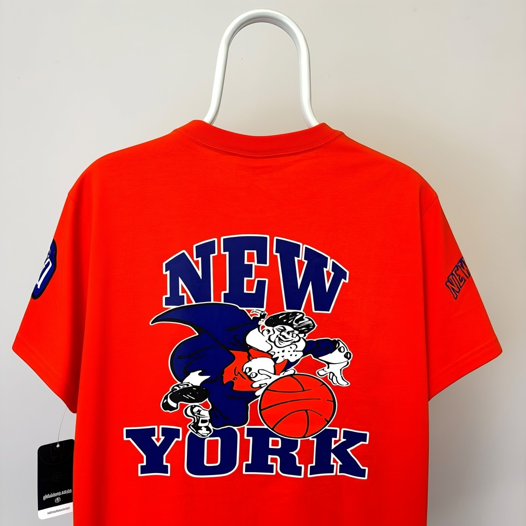 Mitchell & Ness New York Knicks Team Origins T-Shirt - Orange