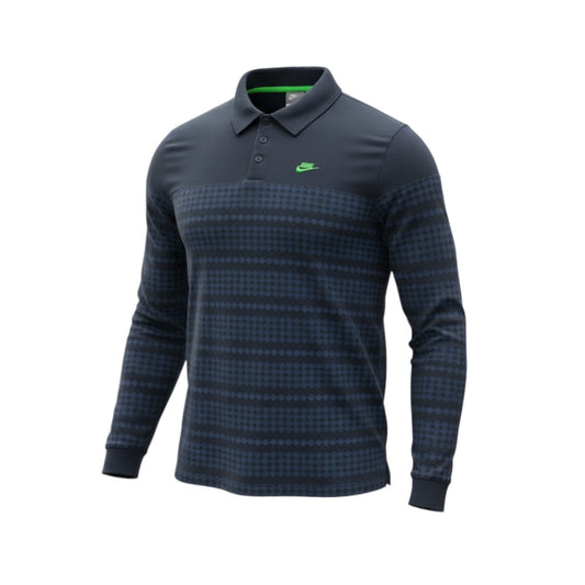 Nike Argyle Long Sleeve Polo Shirt