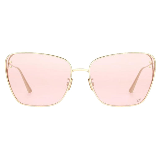 Dior Miss Dior Gold Frame Pink Lens Sunglasses