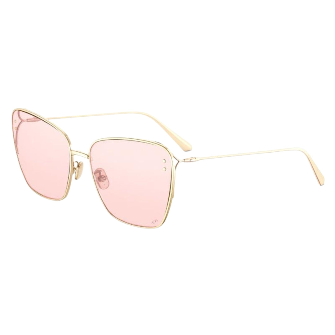 Dior Miss Dior Gold Frame Pink Lens Sunglasses