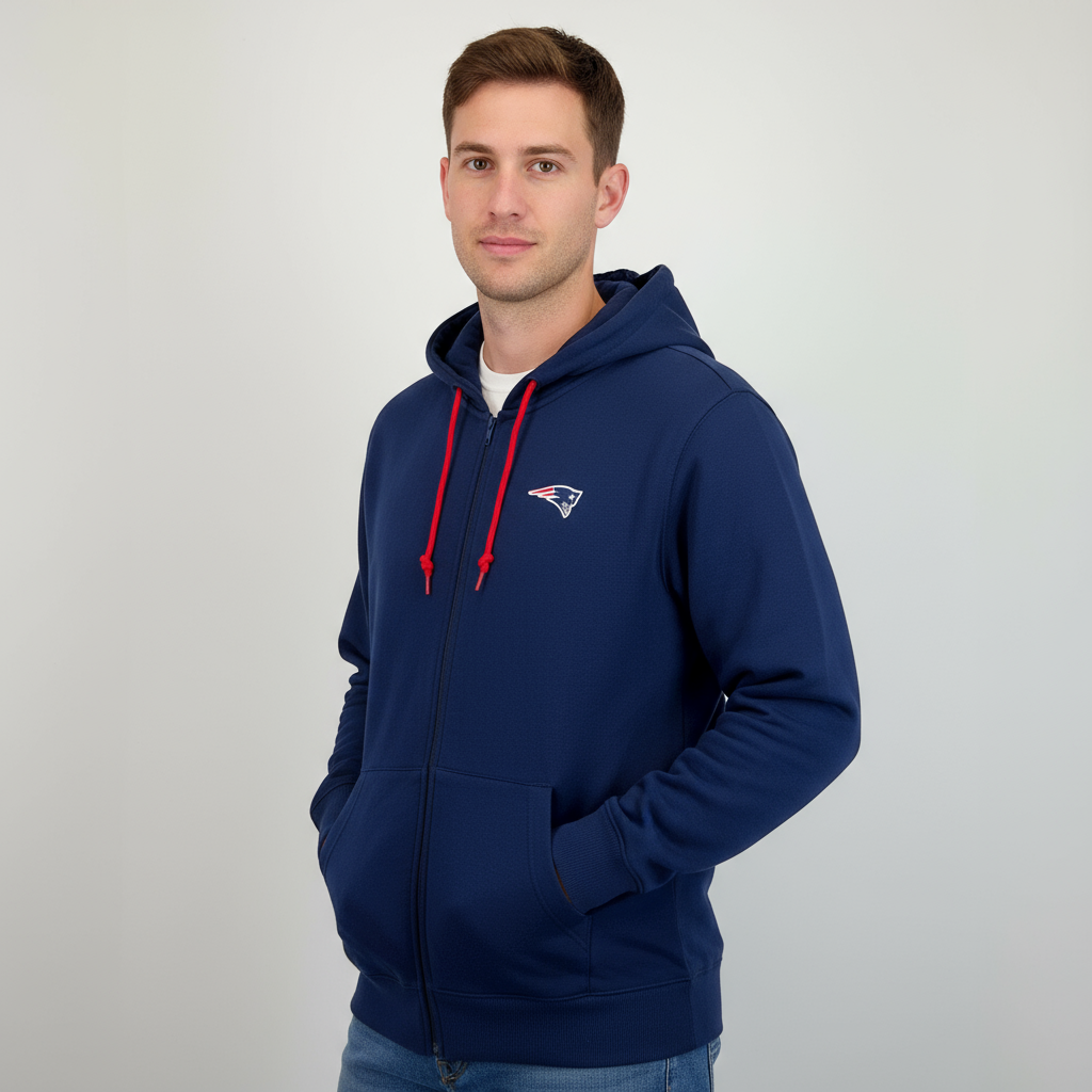 Fanatics New England Patriots Split Graphic Full Zip Hoodie