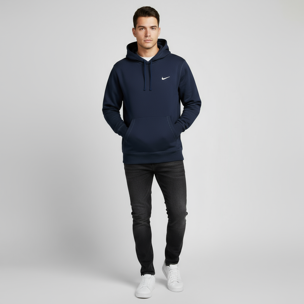 Nike Club Hoodie Navy