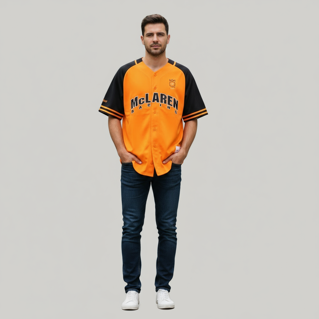 Mitchell & Ness Mclaren Monaco Triple Crown Cotton Baseball Jersey