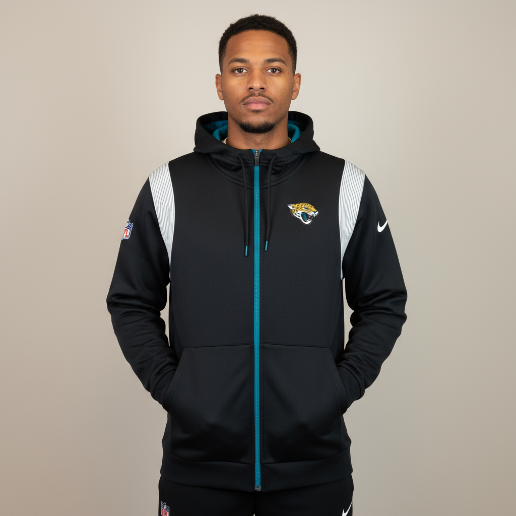 Nike Jacksonville Jaguars Therma-FIT Full Zip Hoodie