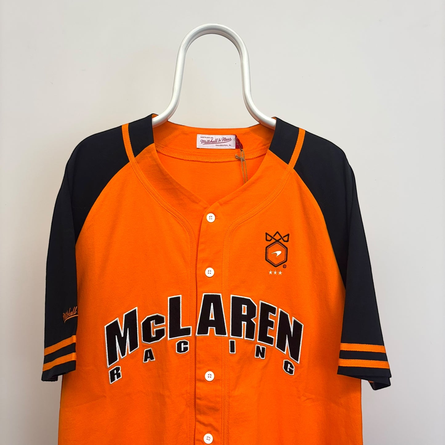 Mitchell & Ness Mclaren Monaco Triple Crown Cotton Baseball Jersey