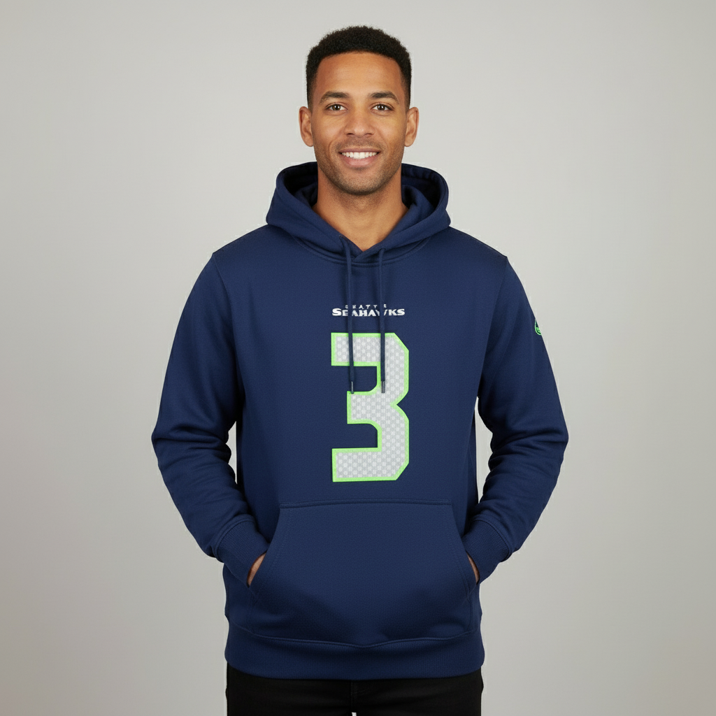 Fanatics Seattle Seahawks Name & Number Hoodie "Wilson"