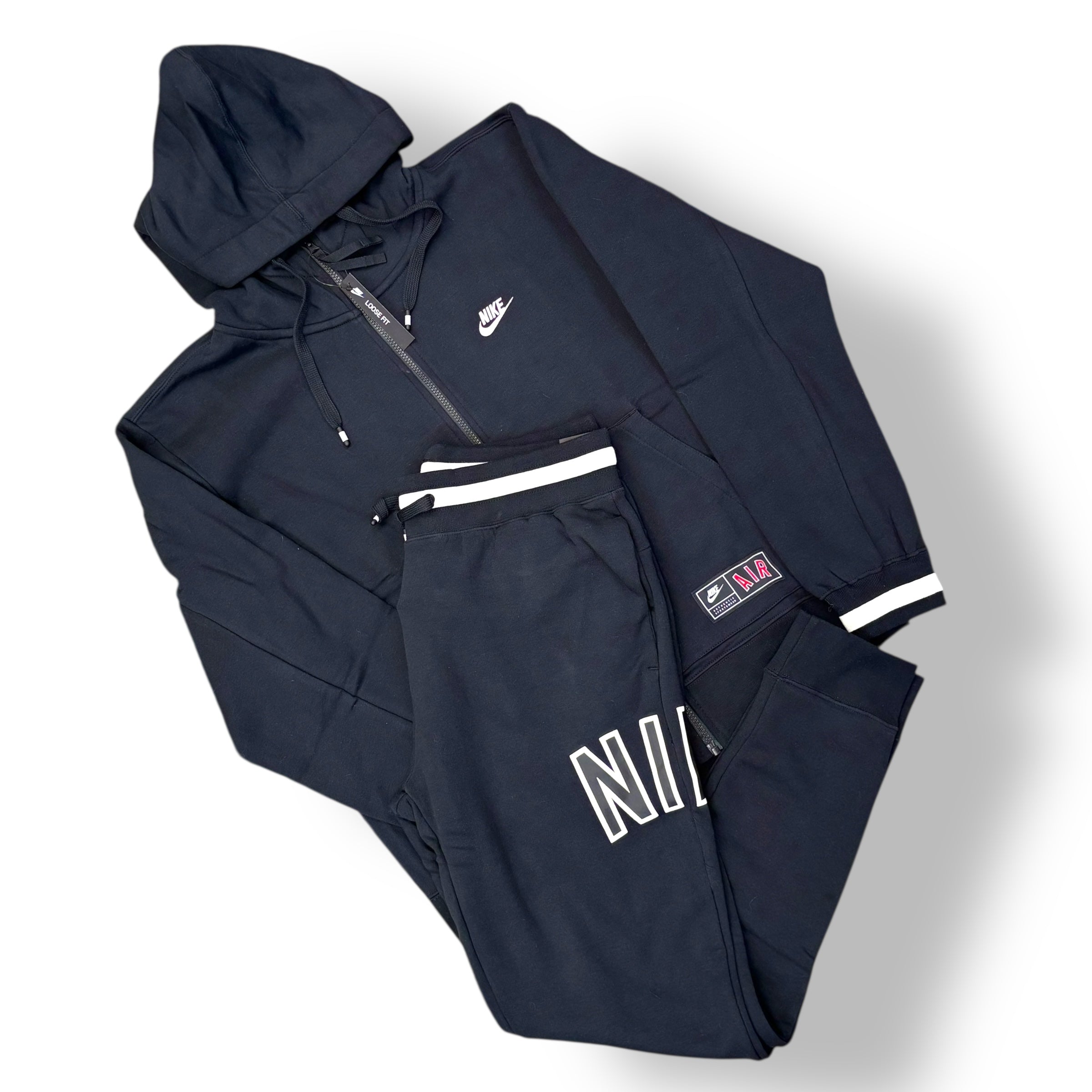 nike air tracksuit blue and grey