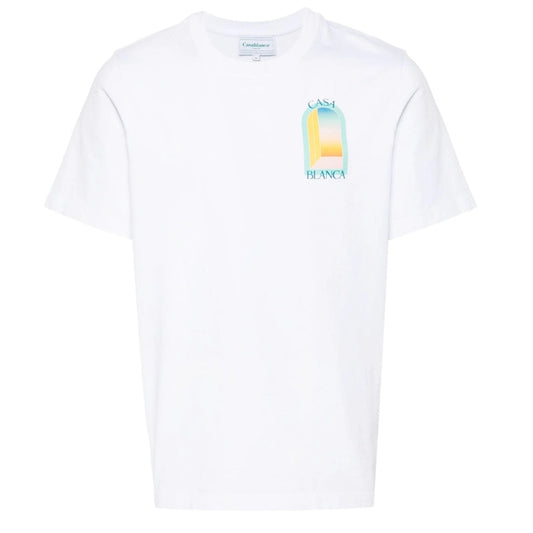 Casablanca L'Arche Colore Design White T-Shirt S