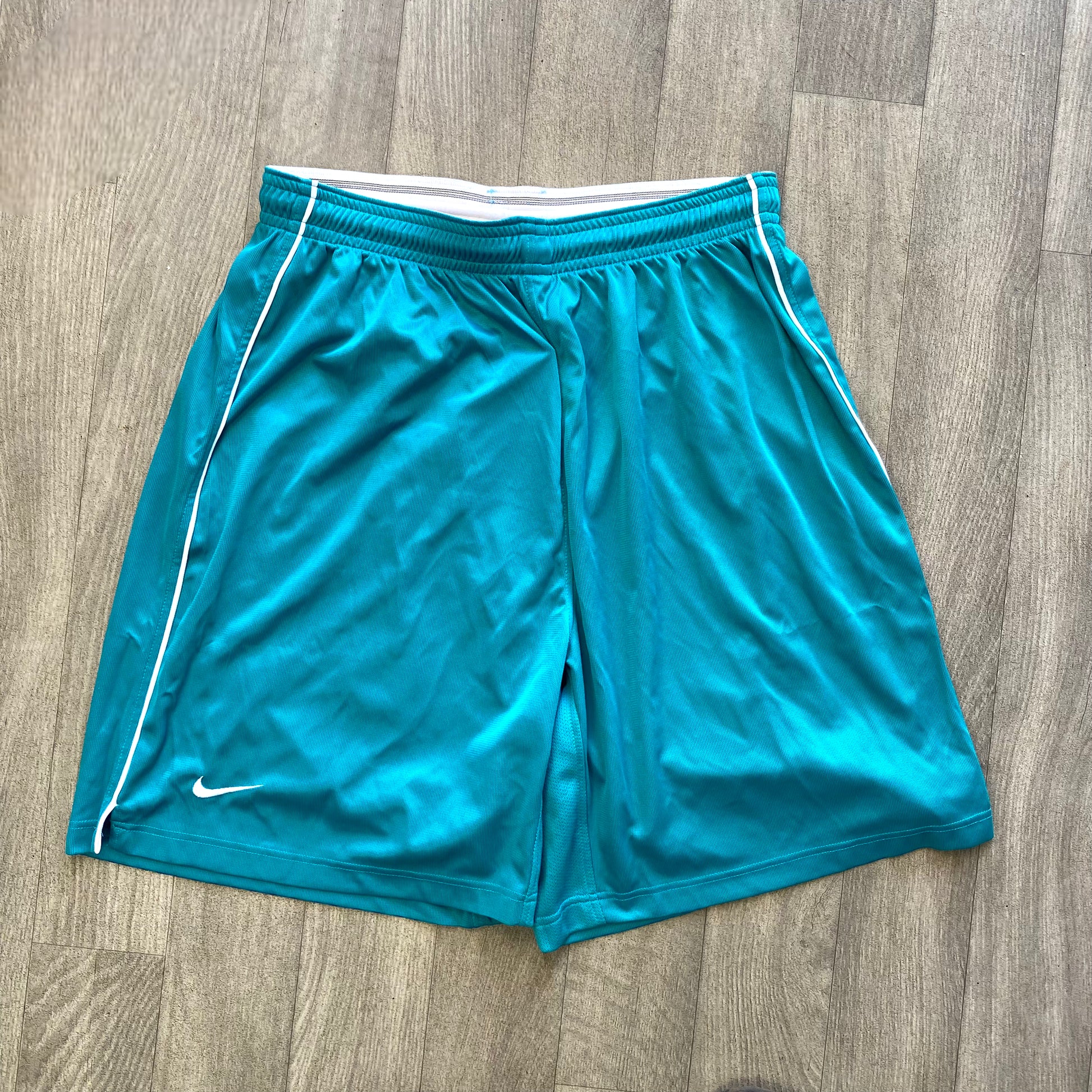 Vintage 2002 Nike Dri-Fit Shorts in Teal | Deadstock Collection ...