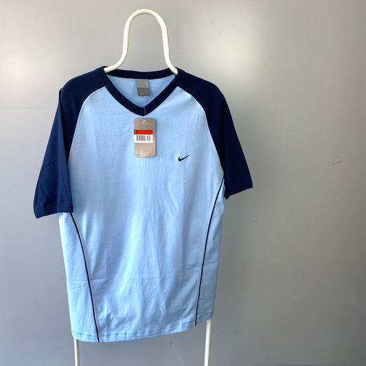 Vintage 2004 Deadstock Nike Embroidered Swoosh T-Shirt [L]