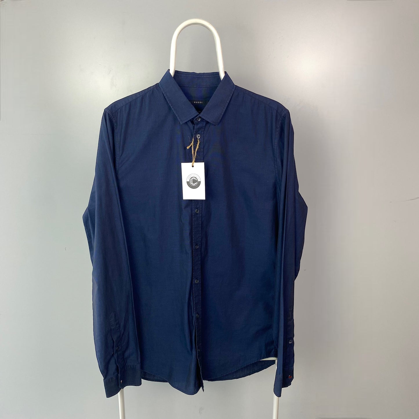 Gucci Plain Blue Shirt [L]