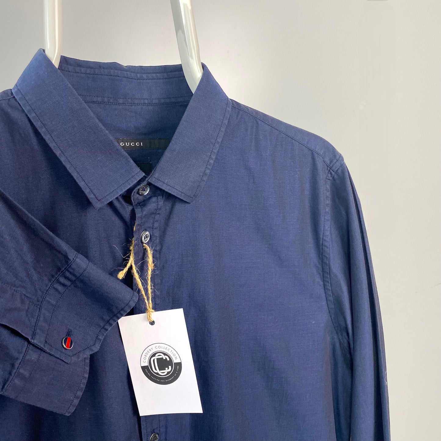 Gucci Plain Blue Shirt [L]